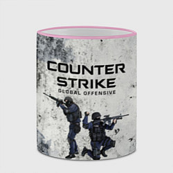Кружка 3D COUNTER TERRORIST CS GO Z, цвет: 3D-розовый кант — фото 2