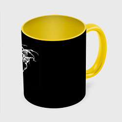 Кружка 3D Darkthrone, цвет: 3D-белый + желтый
