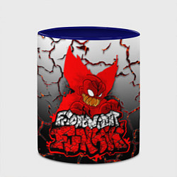 Кружка 3D Friday Night Funkin Tricky One, цвет: 3D-белый + синий — фото 2