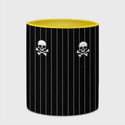 Кружка 3D Как у Горшка Король и Шут, цвет: 3D-белый + желтый — фото 2