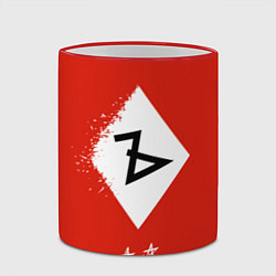 Кружка 3D Алиса Ъ «Твёрдый знак», цвет: 3D-красный кант — фото 2
