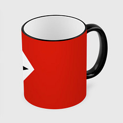 Кружка 3D Алиса Ъ «Твёрдый знак», цвет: 3D-черный кант