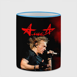 Кружка 3D Константин Кинчев - Алиса, цвет: 3D-небесно-голубой кант — фото 2