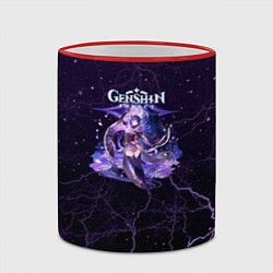 Кружка 3D Genshin Impact - Raiden Shogun, цвет: 3D-красный кант — фото 2