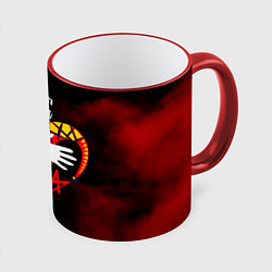 Кружка 3D Черная метка АлисА, цвет: 3D-красный кант