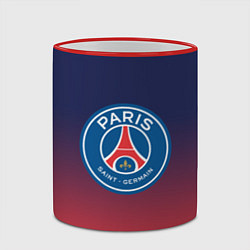 Кружка 3D PSG ПСЖ PARIS SAINT GERMAIN, цвет: 3D-красный кант — фото 2