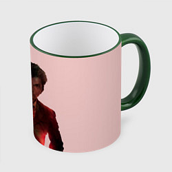 Кружка 3D David Tennant, цвет: 3D-зеленый кант