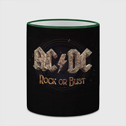 Кружка 3D ACDC Rock or Bust, цвет: 3D-зеленый кант — фото 2
