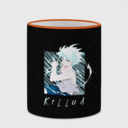 Кружка 3D Киллуа Охотник x охотник, цвет: 3D-оранжевый кант — фото 2