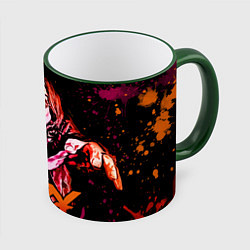 Кружка 3D Ozzy Osbourne, цвет: 3D-зеленый кант