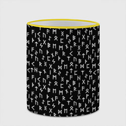 Кружка 3D Руны, цвет: 3D-желтый кант — фото 2