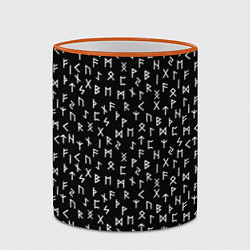 Кружка 3D Руны, цвет: 3D-оранжевый кант — фото 2