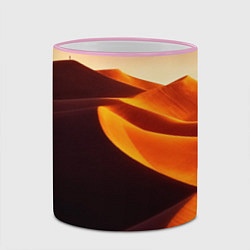 Кружка 3D Пустыня дюна барханы, цвет: 3D-розовый кант — фото 2