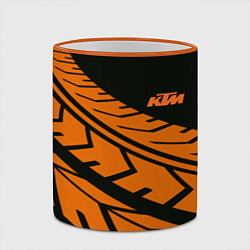 Кружка 3D ORANGE KTM КТМ Z, цвет: 3D-оранжевый кант — фото 2