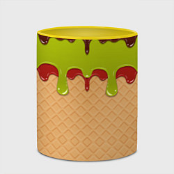 Кружка 3D Мороженое Ice Scream Z, цвет: 3D-белый + желтый — фото 2