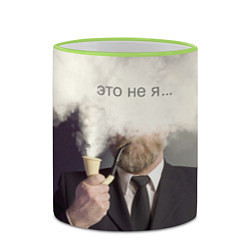 Кружка 3D Это не я, цвет: 3D-светло-зеленый кант — фото 2
