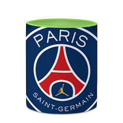 Кружка 3D Paris Saint-Germain PSG, цвет: 3D-белый + светло-зеленый — фото 2