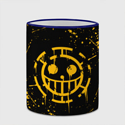 Кружка 3D ONE PIECE PIRATES ВАН ПИС ПИРАТЫ ЖЁЛТЫЙ, цвет: 3D-синий кант — фото 2