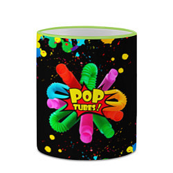 Кружка 3D Pop Tubes, поп трубка pop it, цвет: 3D-светло-зеленый кант — фото 2