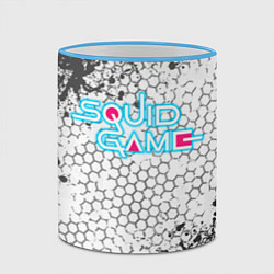 Кружка 3D Игра в кальмара, цвет: 3D-небесно-голубой кант — фото 2