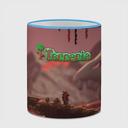 Кружка 3D Terraria Тэррария, цвет: 3D-небесно-голубой кант — фото 2