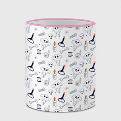 Кружка 3D Patern Halloween 2, цвет: 3D-розовый кант — фото 2