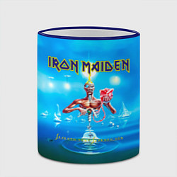 Кружка 3D Seventh Son of a Seventh Son - Iron Maiden, цвет: 3D-синий кант — фото 2