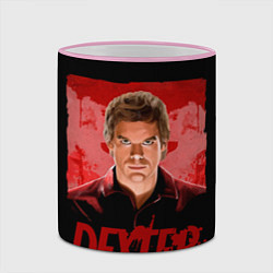 Кружка 3D Dexter Декстер портрет постер, цвет: 3D-розовый кант — фото 2