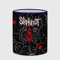 Кружка 3D Slipknot Rock Слипкнот Музыка Рок Гранж, цвет: 3D-синий кант — фото 2