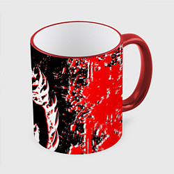 Кружка 3D Dragon ball super, цвет: 3D-красный кант