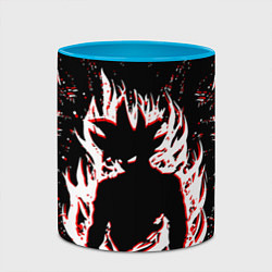 Кружка 3D Dragon ball super, цвет: 3D-белый + небесно-голубой — фото 2