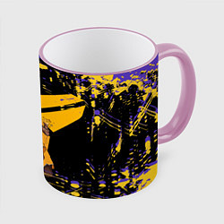 Кружка 3D Los angeles lakers NBA, цвет: 3D-розовый кант
