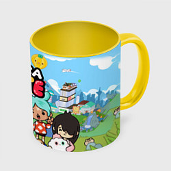 Кружка 3D Toca Life, цвет: 3D-белый + желтый