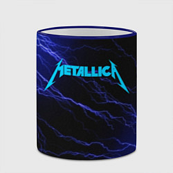 Кружка 3D METALLICA BLUE FLASH МЕТАЛЛИКА СИНИЕ МОЛНИИ, цвет: 3D-синий кант — фото 2