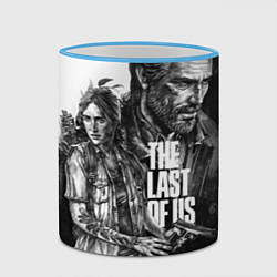 Кружка 3D THE LAST OF US ЧЁРНО БЕЛЫЙ, цвет: 3D-небесно-голубой кант — фото 2