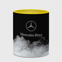 Кружка 3D Mercedes-Benz Облака, цвет: 3D-белый + желтый — фото 2