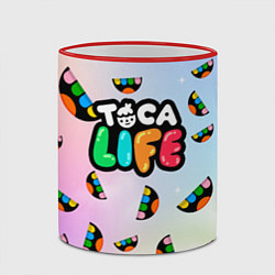 Кружка 3D Toca Life: Smile Logo, цвет: 3D-красный кант — фото 2