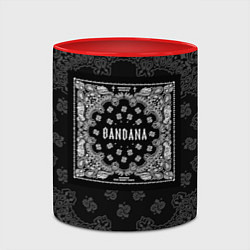 Кружка 3D Big Baby Tape x Kizaru: BANDANA, цвет: 3D-белый + красный — фото 2