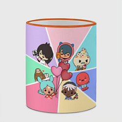 Кружка 3D TOCA BOCA WORLD HEROES ТОКА БОКА, цвет: 3D-оранжевый кант — фото 2