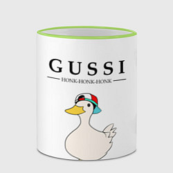Кружка 3D GUSSI HONK BABY, цвет: 3D-светло-зеленый кант — фото 2