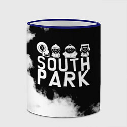 Кружка 3D Все пацаны на черном фоне Южный Парк, цвет: 3D-синий кант — фото 2