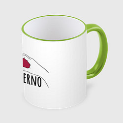 Кружка 3D Влюбленные навека, цвет: 3D-светло-зеленый кант