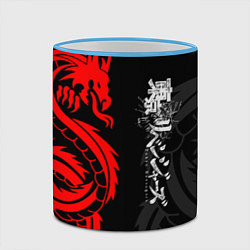 Кружка 3D Токийские Мстители: Красный дракон, цвет: 3D-небесно-голубой кант — фото 2