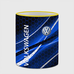 Кружка 3D VOLKSWAGEN LOGO SPORT, цвет: 3D-желтый кант — фото 2