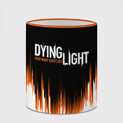Кружка 3D DYING LIGHT GOOD NIGHT AND GOOD LUCK, цвет: 3D-оранжевый кант — фото 2