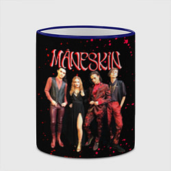 Кружка 3D Maneskin Лунный свет, рок - группа, цвет: 3D-синий кант — фото 2