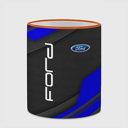 Кружка 3D Ford Форд авто, цвет: 3D-оранжевый кант — фото 2