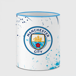 Кружка 3D Manchester City - Футбольный клуб, цвет: 3D-небесно-голубой кант — фото 2