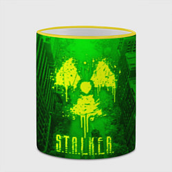 Кружка 3D STALKER LOGO RADIATOIN NEON TOXIC, цвет: 3D-желтый кант — фото 2