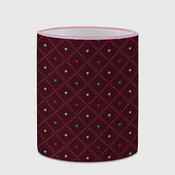 Кружка 3D Knitted Texture, цвет: 3D-розовый кант — фото 2